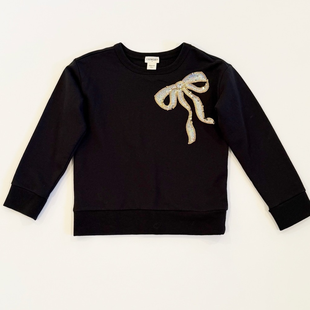 Crewcuts 4-5T Sequin Bow Sweater